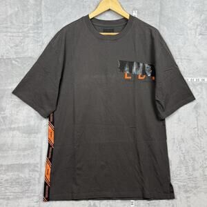 Musium Div. Graphic Tape Detail T-Shirt Size M Streetwear Techwear Luxury Japan